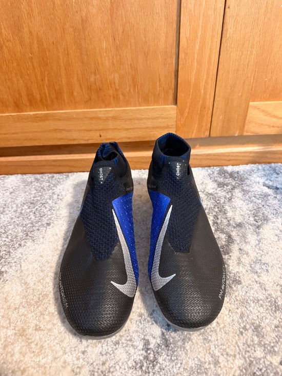 Nike Phantom Vision Elite DF FG Soccer Cleats Black Blue Size Men\'s 7.5